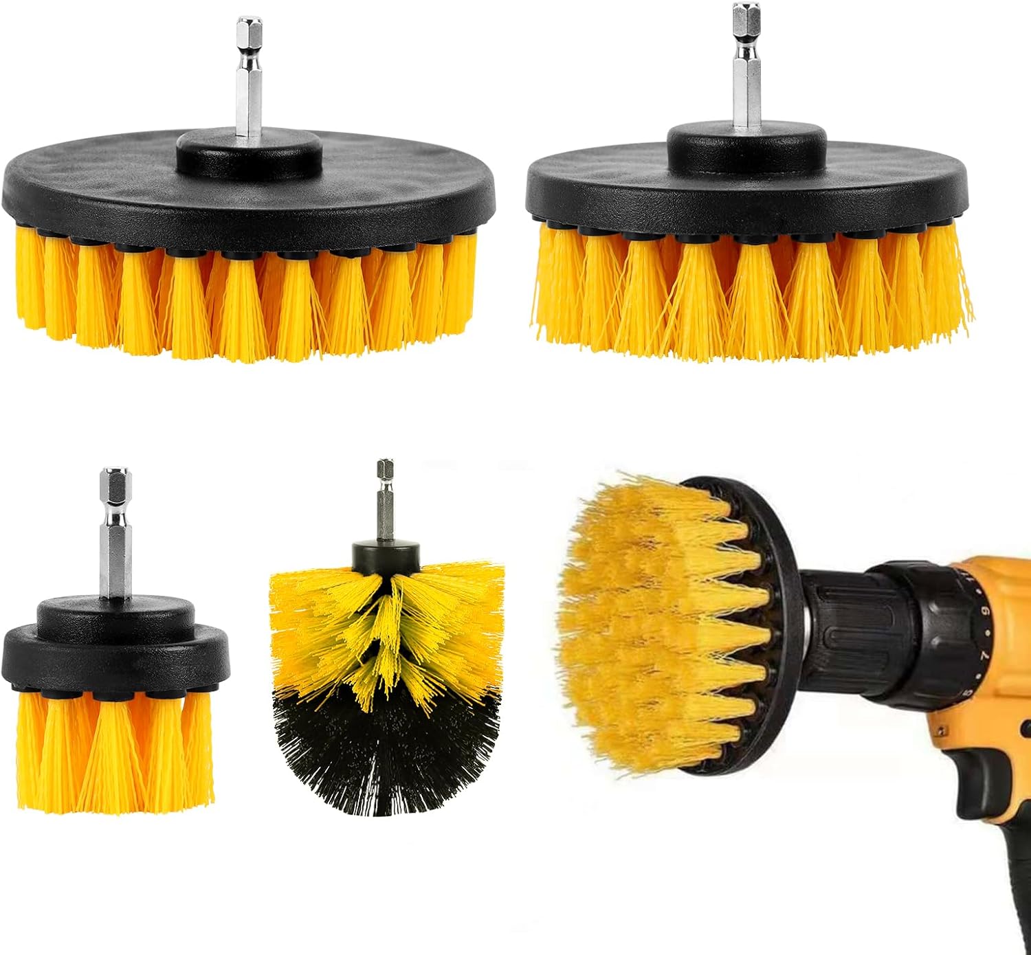 Brosse Disque Pour Perceuse Professionnelle - Nettoyage Efficace (évier, Etc.)