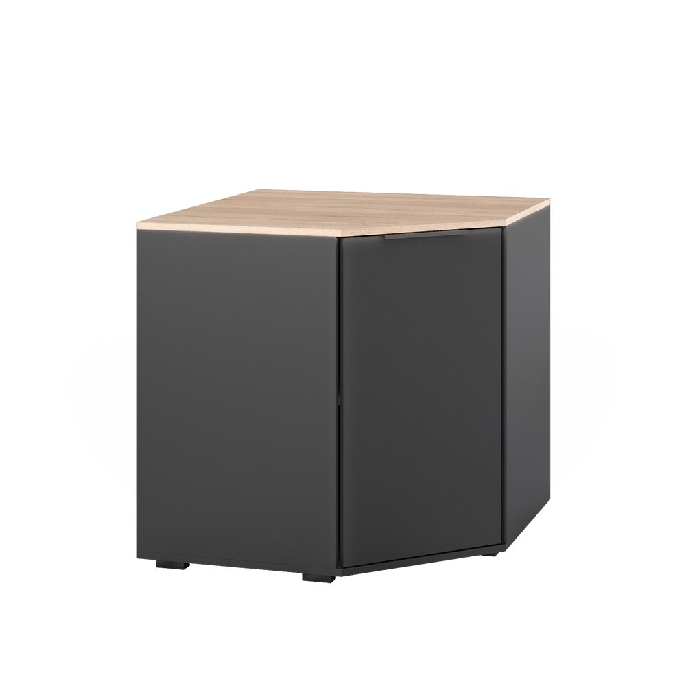 Vicco Kredens Betti, Antracyt/Sonoma, 77.9 x 77.9 cm z 1 drzwiami