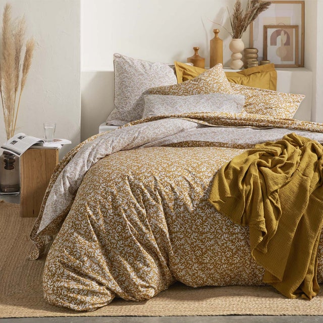 Housse de couette imprimée en percale de coton, Ombrage