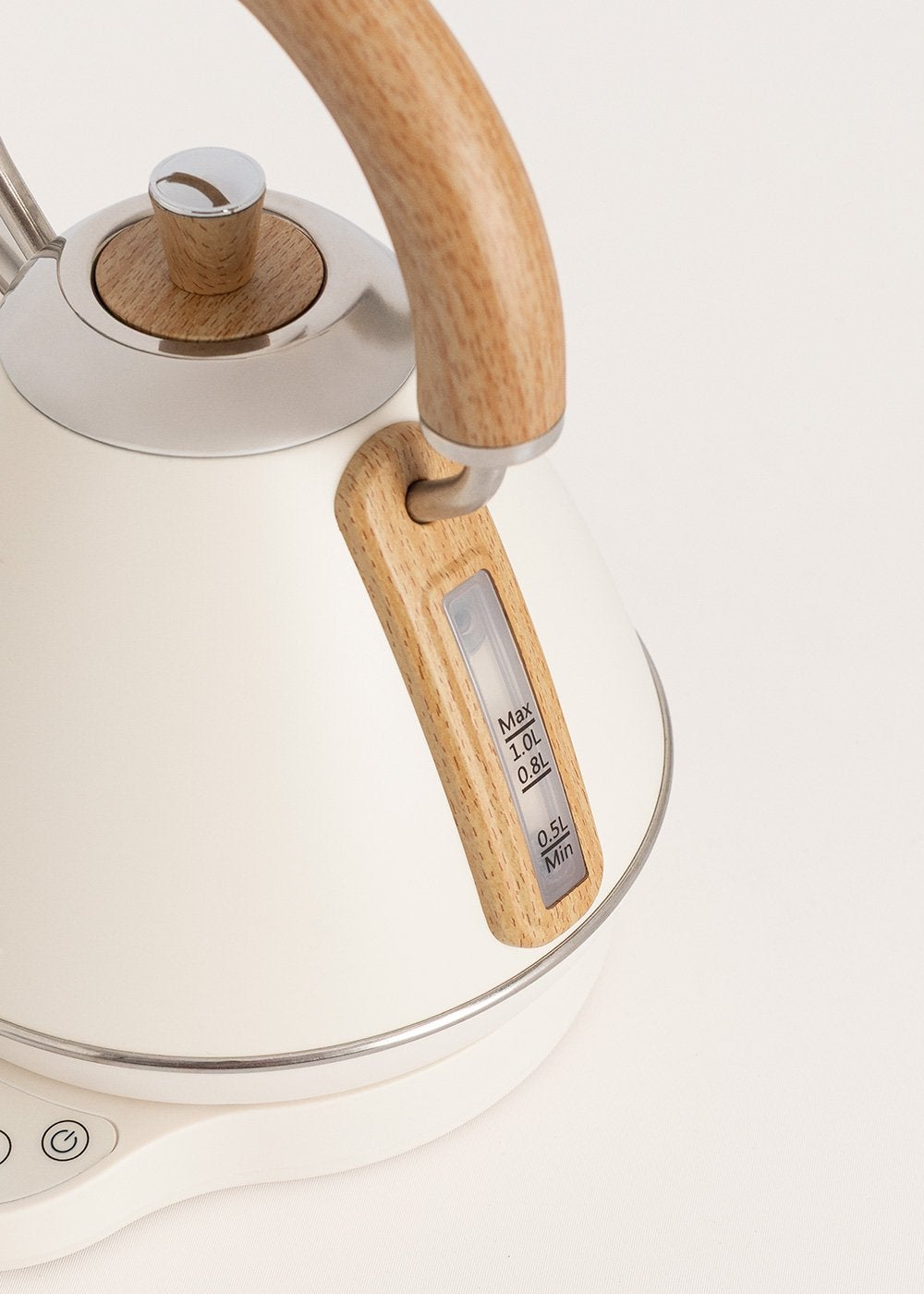 CREATE - KETTLE RETRO PRO - Bouilloire électrique 1 L avec contrôle de température - Blanc cassé - 7