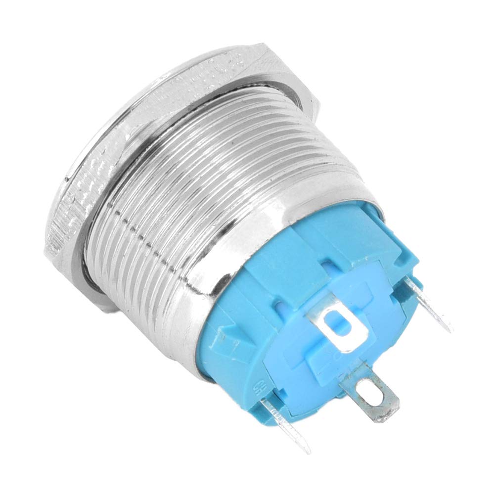 LIGUSTRUM Interruttore a pulsante elettrico industriale HY52 pulsante per interruttore meccanico, 4 pin con luce, 125/250 V, durevole, facile da installare