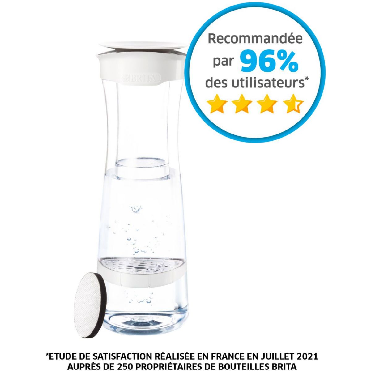 SILBERTHAL Caraffa filtrante acqua vetro | Brocca acqua filtrante con
