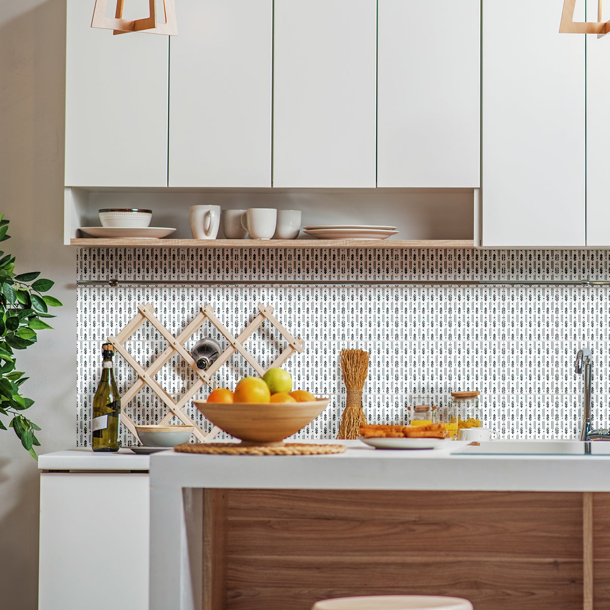 24 adesivi piastrelle di cemento etnico Odina - Sticker adesivo - adesivi murali - 24stickers20x20cm - 5