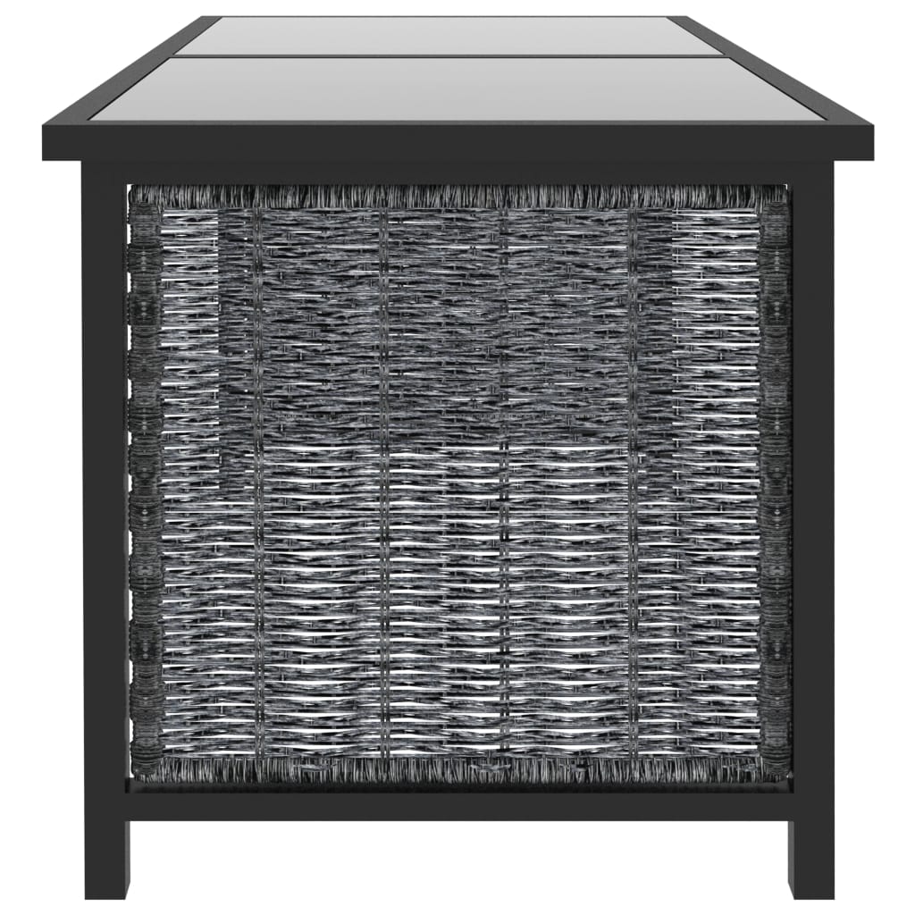 Mobili da giardino mobili da esterno Set di mobili da 8 pezzi con cuscini in resina intrecciata antracite 02_0017668 - 5