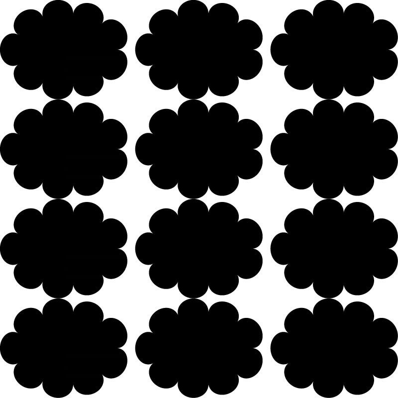 Adesivo etichette lavagna 3 - Sticker adesivo - adesivi murali - 25x25cm - 2