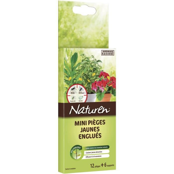 Mini-pièges jaunes pour plantes de la maison et balconnières x12 - 2