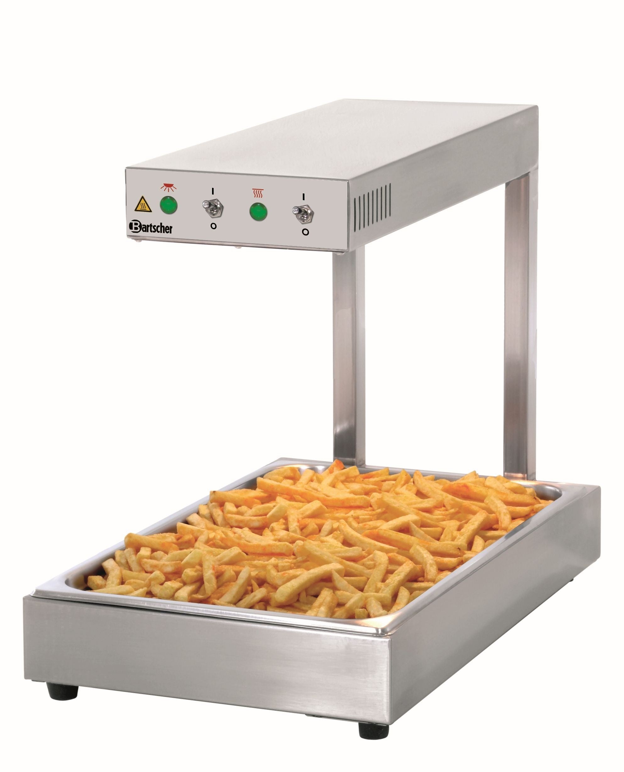 Chauffe-Frites Professionnel GN 1/1 Inox – Réchaud Électrique 600W Pour Frites & Snacks Chauds