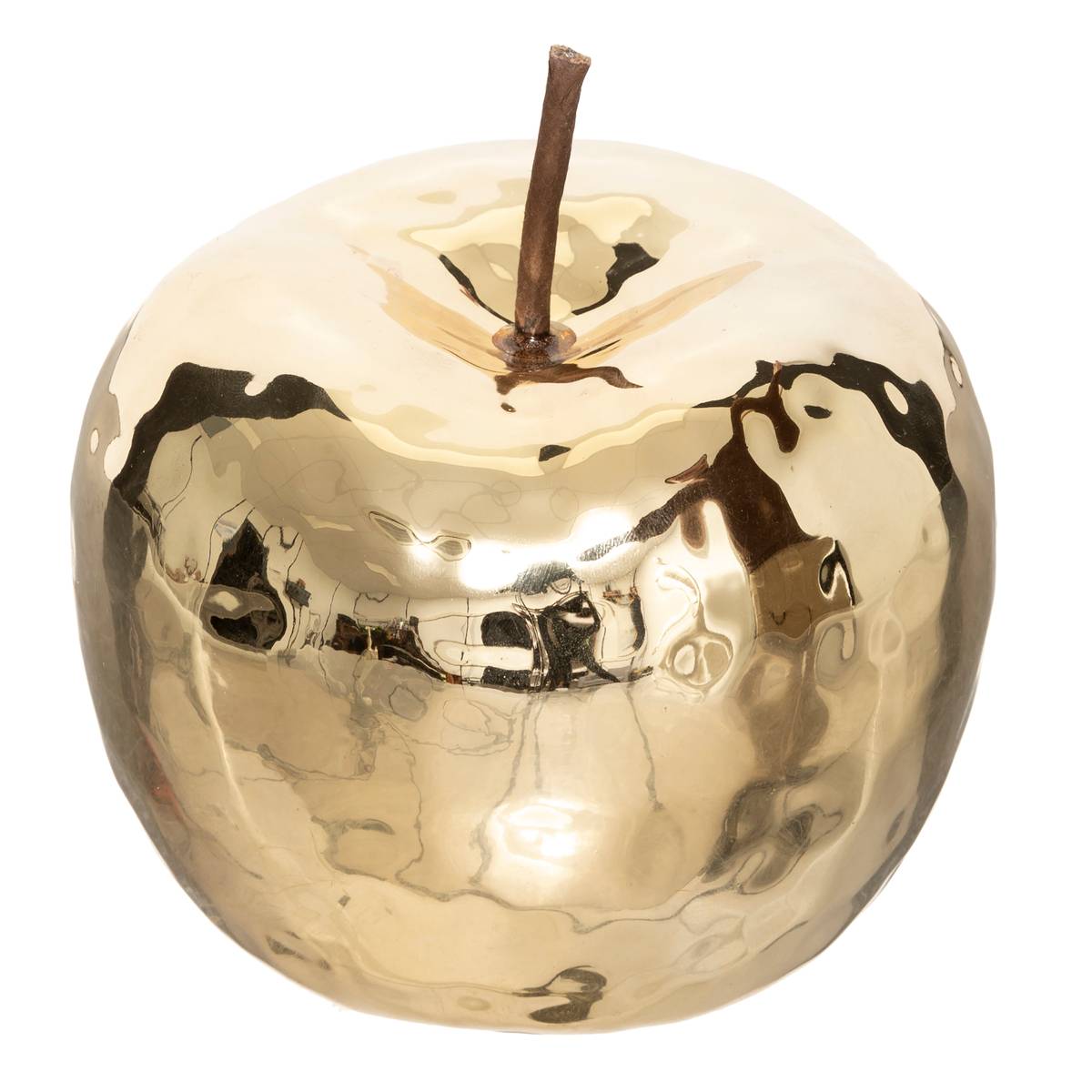 Manzana deco - cerámica - oro - d12 cm - atmosphera créateur d'intérieur