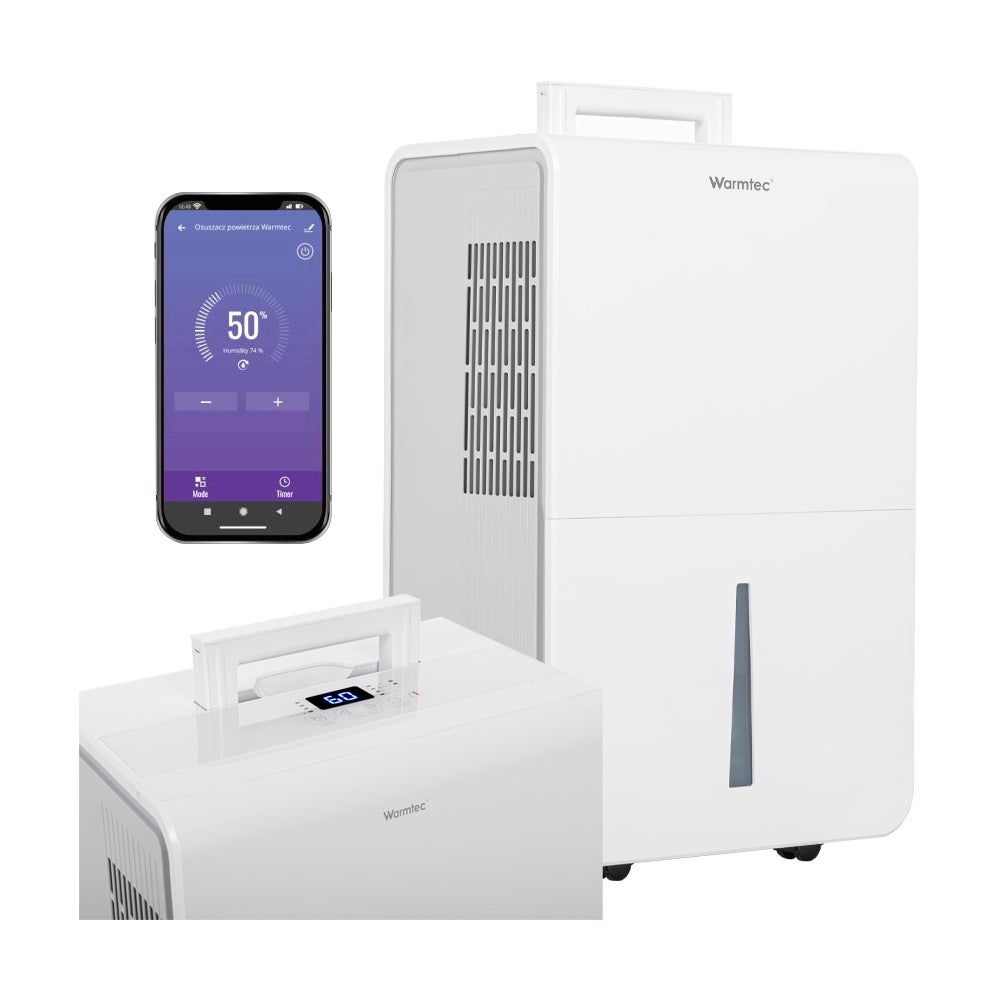 Osuszacz powietrza 35l/24h pochłaniacz wilgoci domowy IPX0 Wi-Fi Warmtec ODT-35N