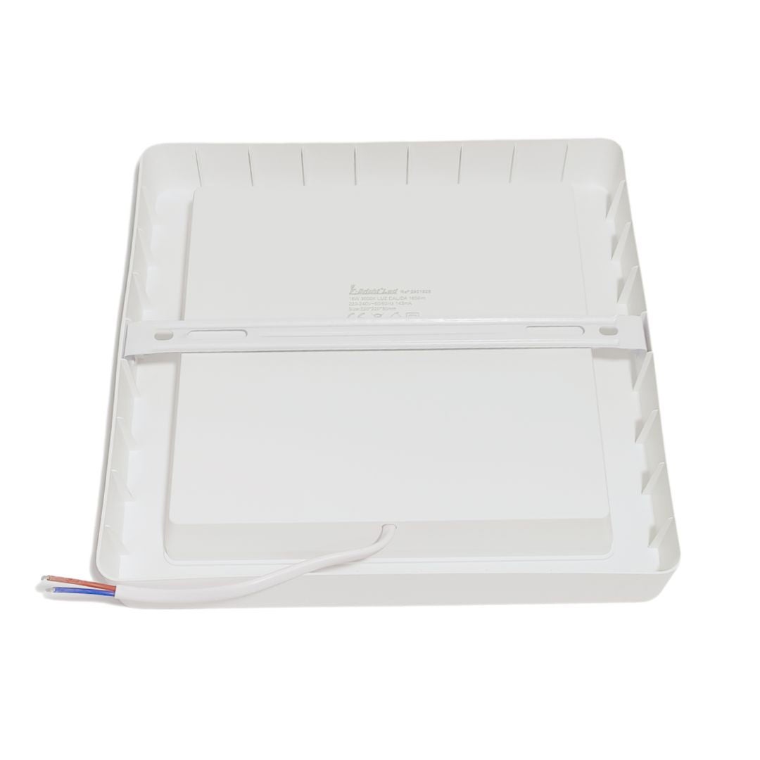Spot LED encastrable carré 18 W PVC blanc 4 000 K | Leroy Merlin