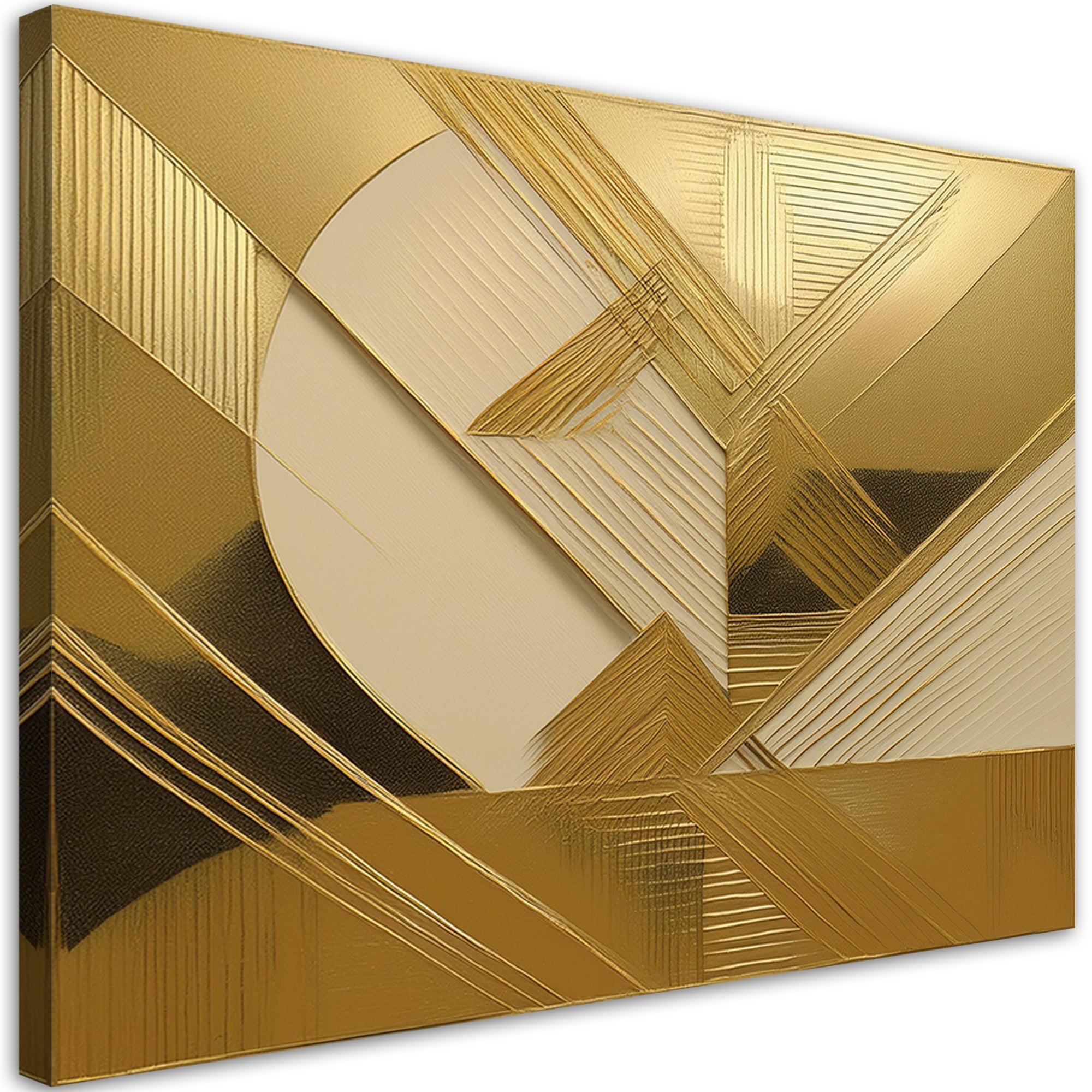 Obraz na płótnie, Złota Abstrakcja Glamour 60x40