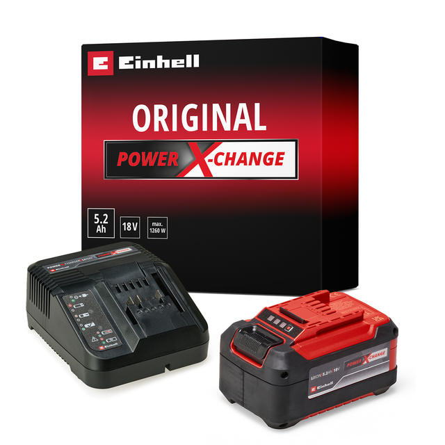 Einhell Starter Kit 5,2 Ah PXC (Lithium-Ion, 18V, 1 chargeur + 1 batterie 5,2 Ah)
