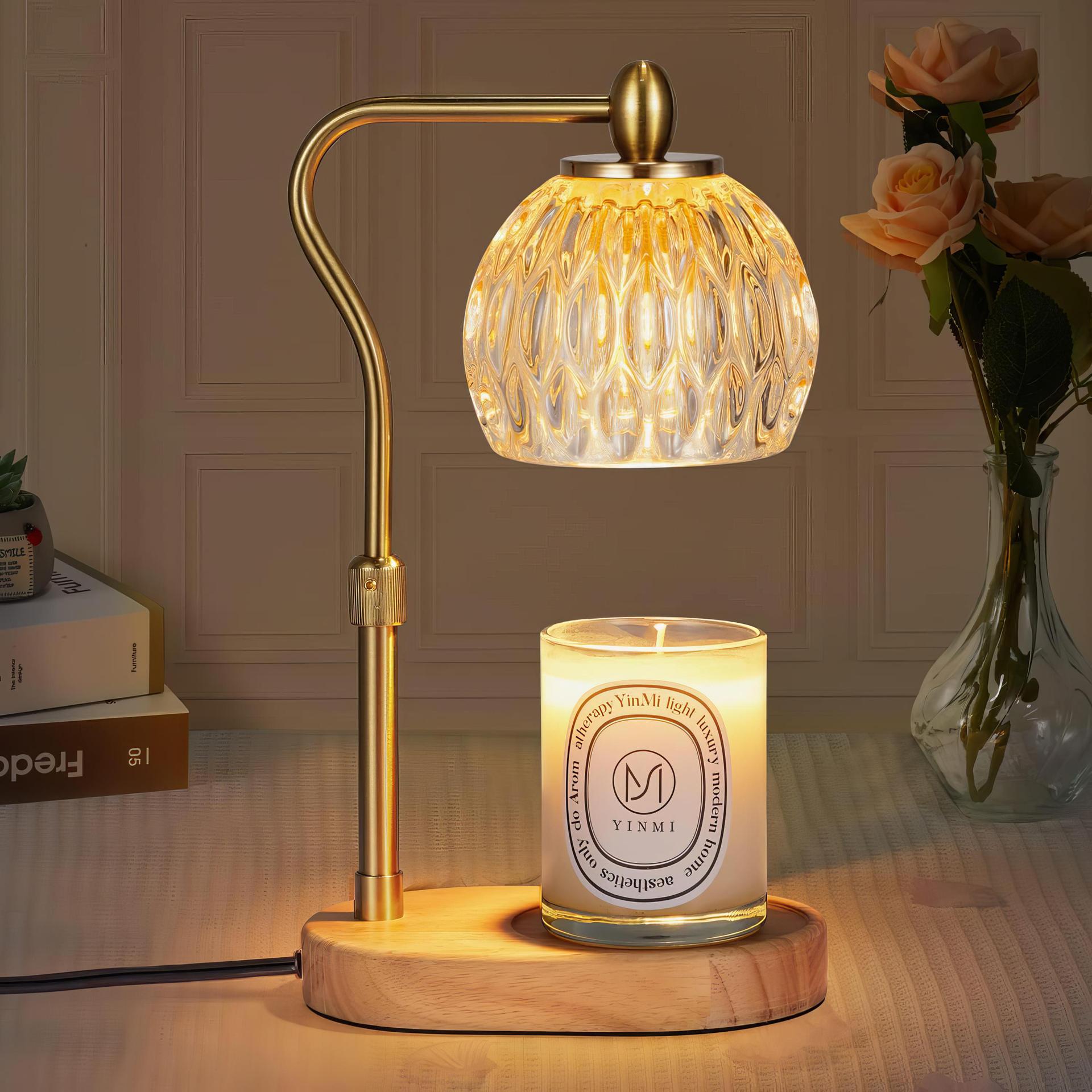 Aromaterapeutyczne Oświetlenie Otoczenia - Inteligentny Timer 2/4/8h + Ściemniacz 4 Poziomy - Styl Industrialny, Lampka Nocna, Lampa Stołowa