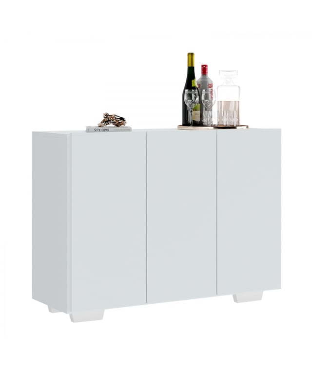 BUFFET 3 ANTE BIANCO CORAL - 90 x 32 x 74 cm