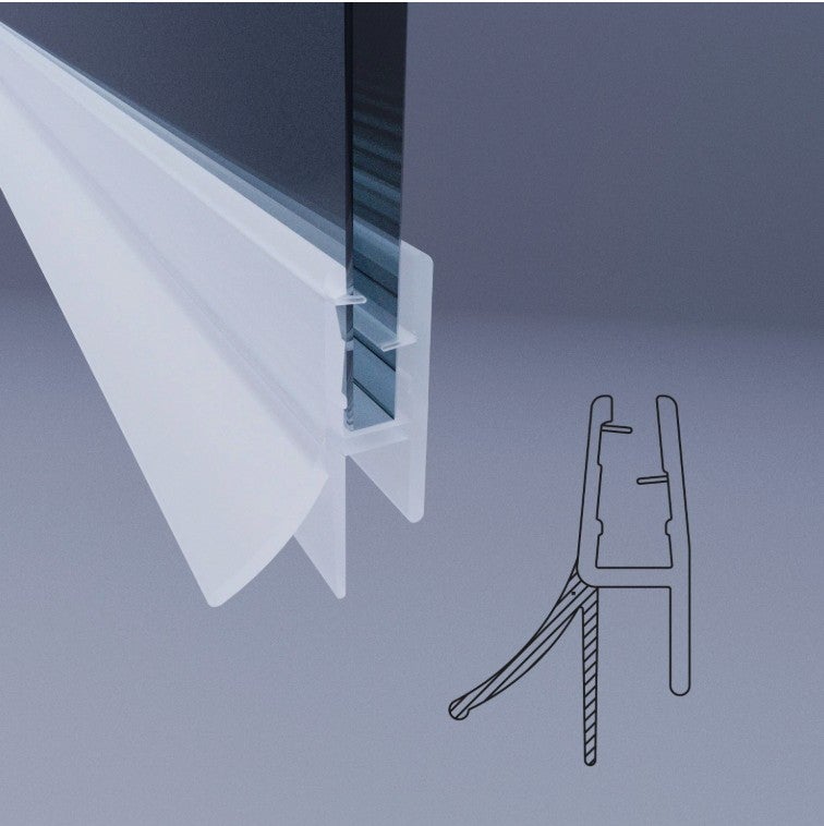 ALTERNA - Joint vertical entre fixe et pivotante pour paroi de douche Alterna Domino