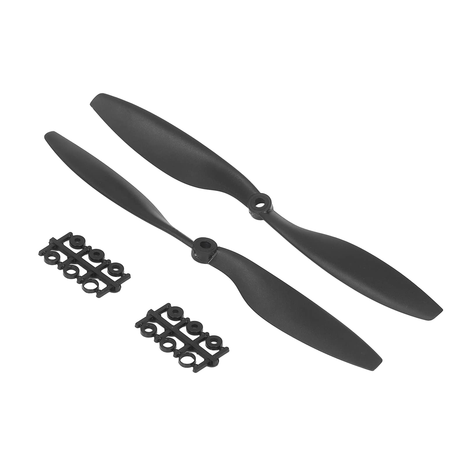 12 Hélices RC QUARKZMAN 7035 à 2 Pales – 17,8 Cm De Diamètre, En Plastique, Orange, Avec 9 Rondelles Par Pale