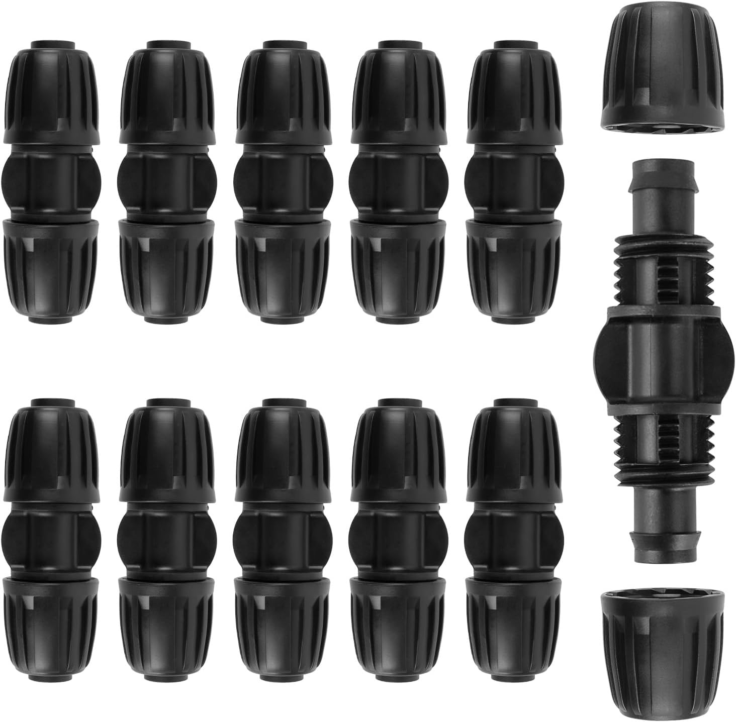 10 szt. prostych złączy kroplujących, złączy do rur wodnych, rur PE 16 mm, rur wodnych, kroplujących