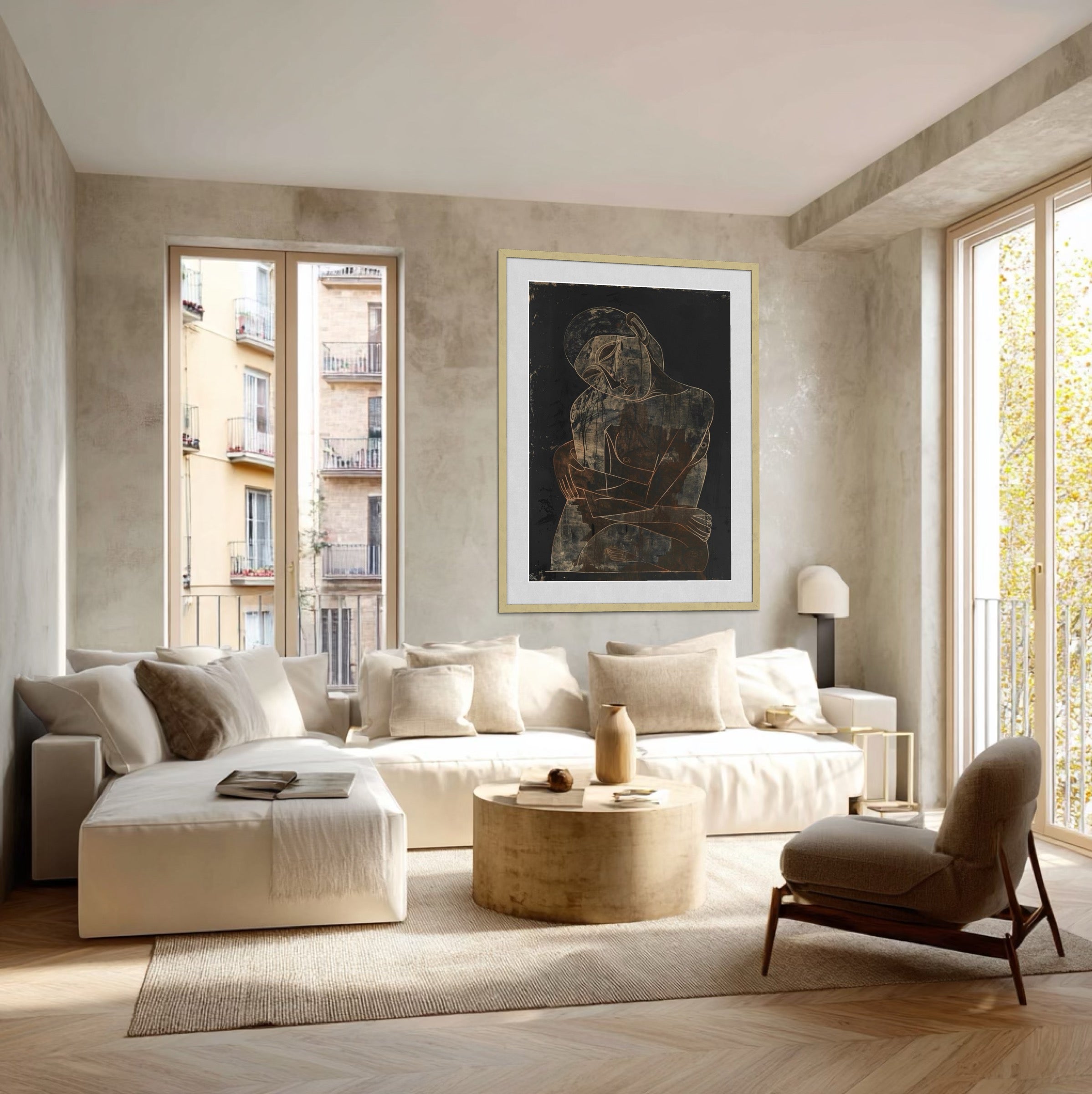 Estampe à encadrer, 70 x 100 cm. POLARTE-E « Silhouettes d'un rêve qui grandit » - 3