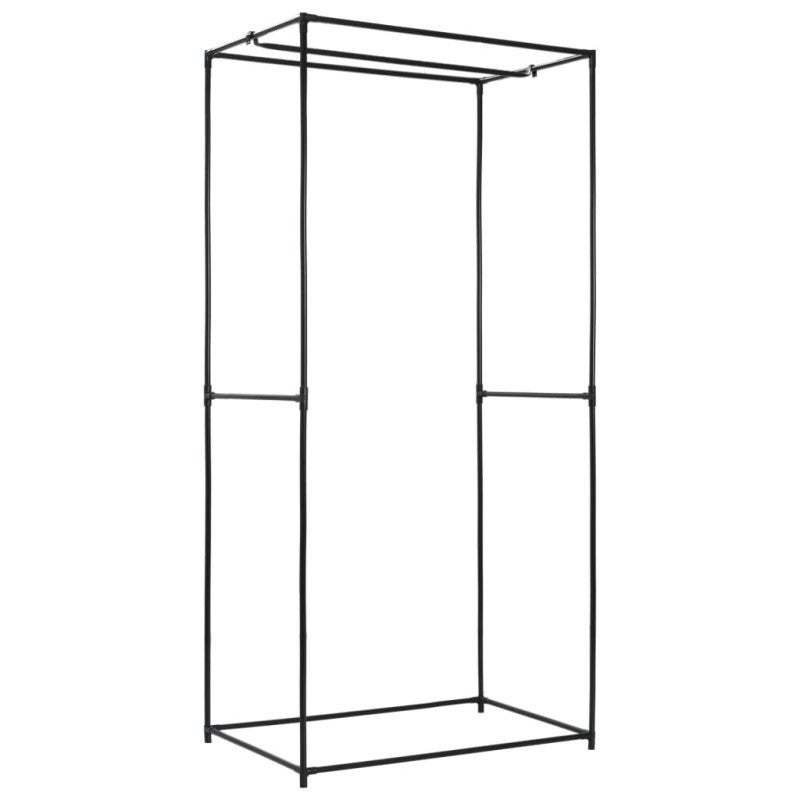 Garde robe Gris 75x50x160 cm - 5