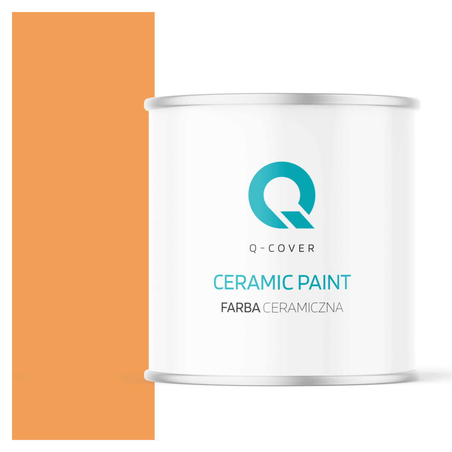Farba Ceramiczna Do Ścian i Sufitów Q-Cover Pomarańczowy H5944 Głęboki Mat 2L