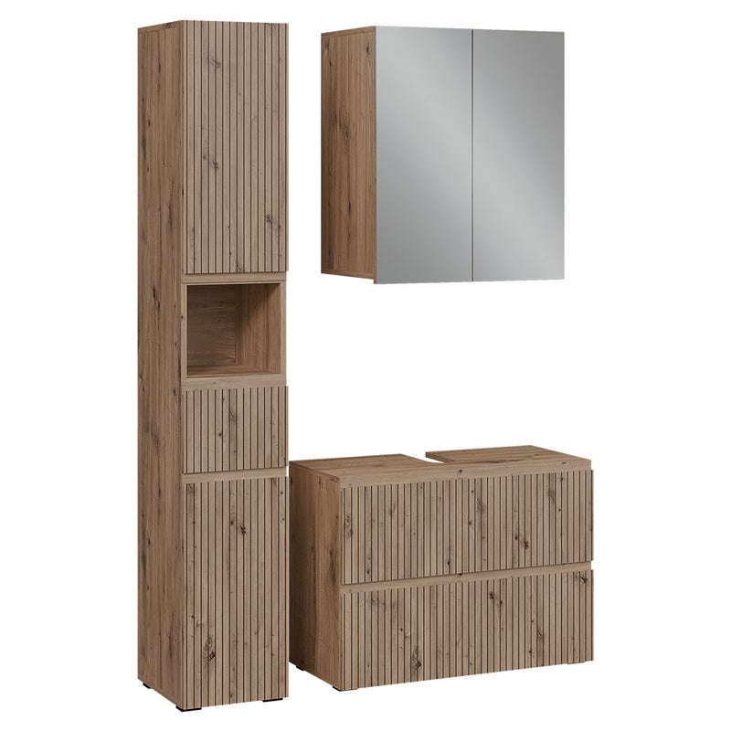 Vicco Zestaw mebli łazienkowych 3-częściowy Takumi, Rzemieślnik, 3 części