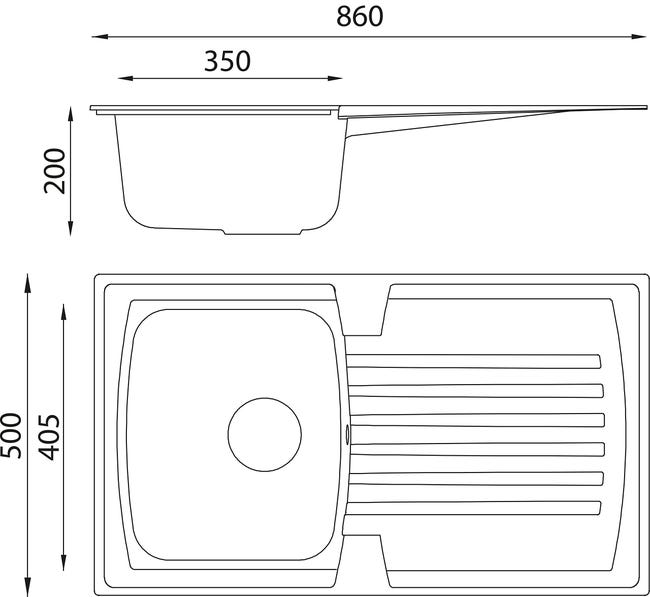 Lavabo Da Incasso Respekta Boston Mineralite - 86x50cm Sabbia Beige Per Cucina - Foto 2