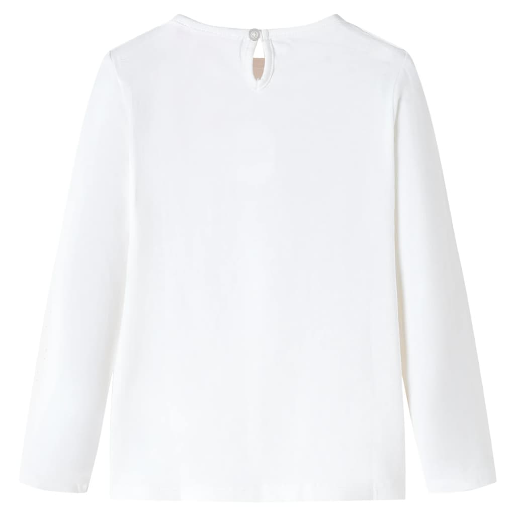VidaXL T-Shirt Manches Longues Enfant - Renard, 100% Coton Doux, Tailles 92 à 140 (1,5-10 Ans)