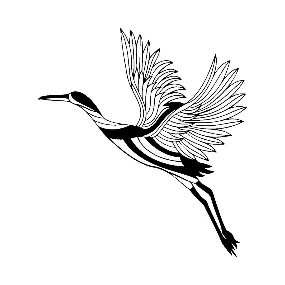 Lot de 12 décorations murales en métal motif oiseaux noirs