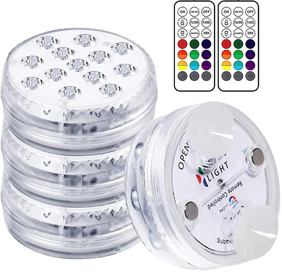 Podwodny reflektor LED, magnetyczne i wodoodporne oświetlenie basenowe z pilotem, IP68, 13 kolorowych diod LED