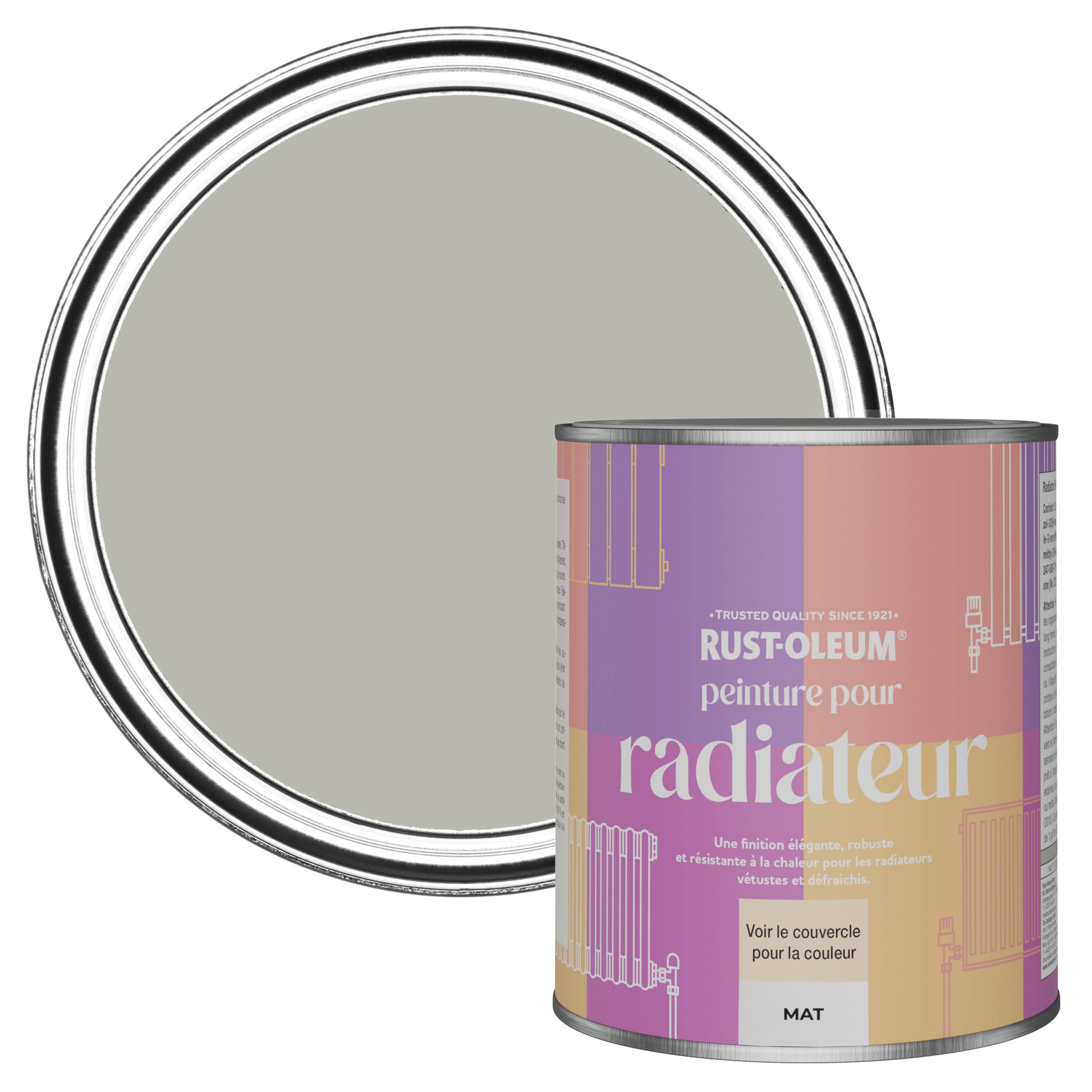 Peinture Grise pour Radiateur, Finition Mate RUST-OLEUM - Grey Tree ...