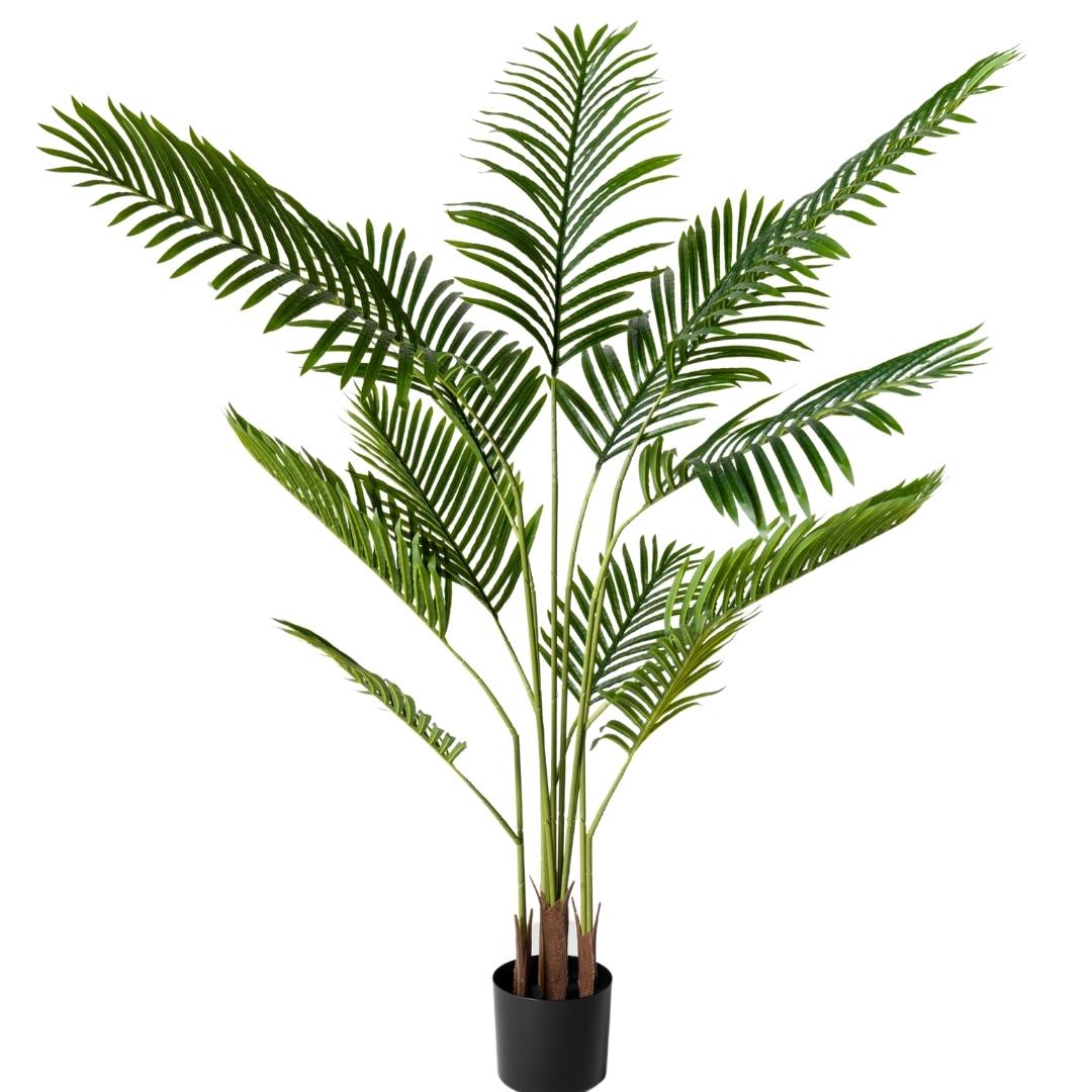 Kactus Republic  Planta Artificial Palmera Areca 160Cm. Gran Realismo Sin Mantenimiento Con Maceta Para Decoración Interior Salón Hogar Y Oficina , Leroy Merlin