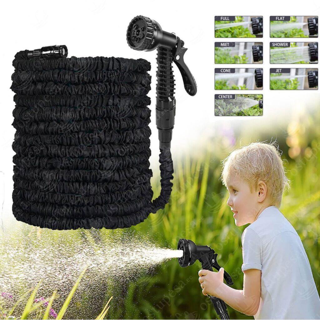 Tubo da giardino flessibile ed espandibile Tubo da giardino retrattile (45 m