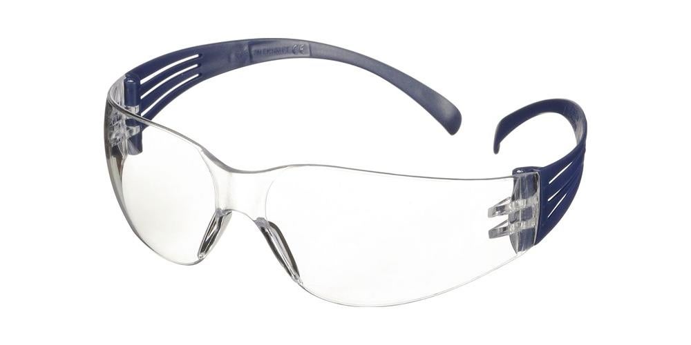 3M SecureFit SF101AF-BLU Lunettes de protection avec protection anti-buée, avec protection anti-rayures bleu - 4
