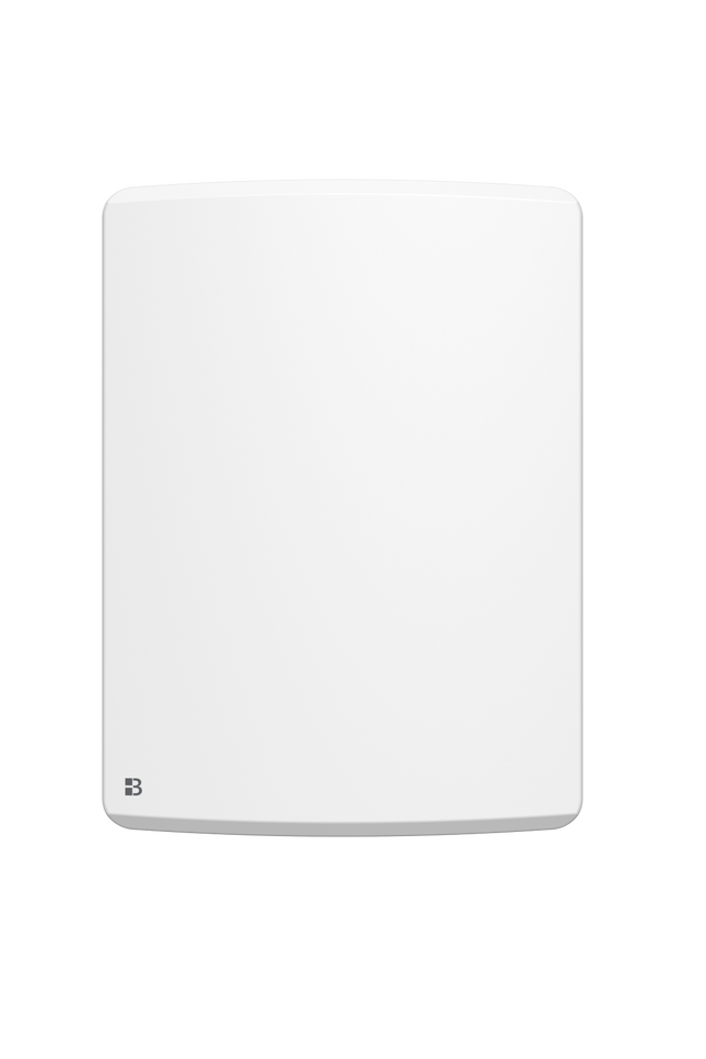 Radiateur électrique fixe à inertie sèche céramique 1000W Bestherm ARIA vertical blanc