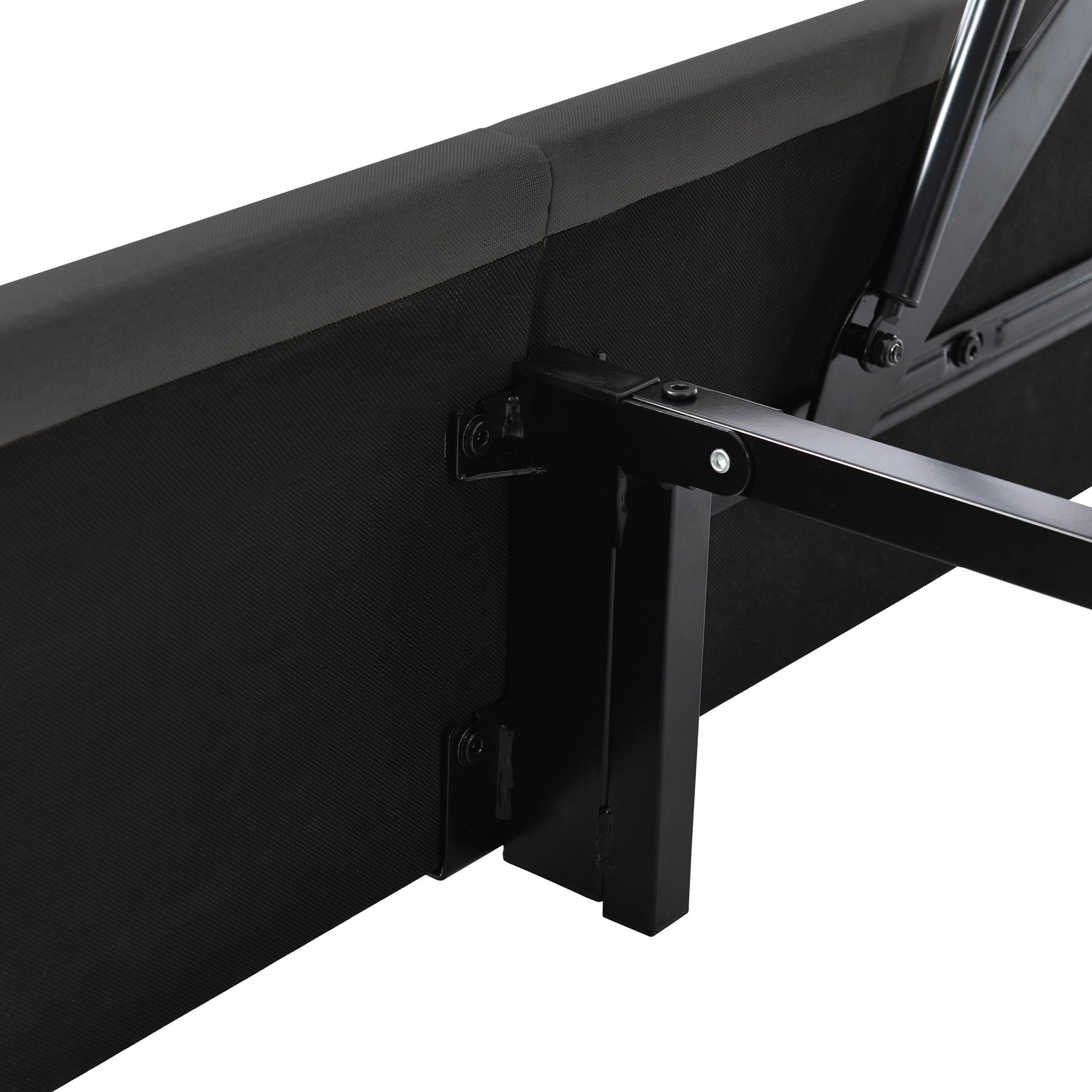 Lit Coffre 160x200 cm,Lit Double Gris,avec 2 Ports USB,2 Prises Électriques,Éclairage LED,Structure en Lin + Bois - 8