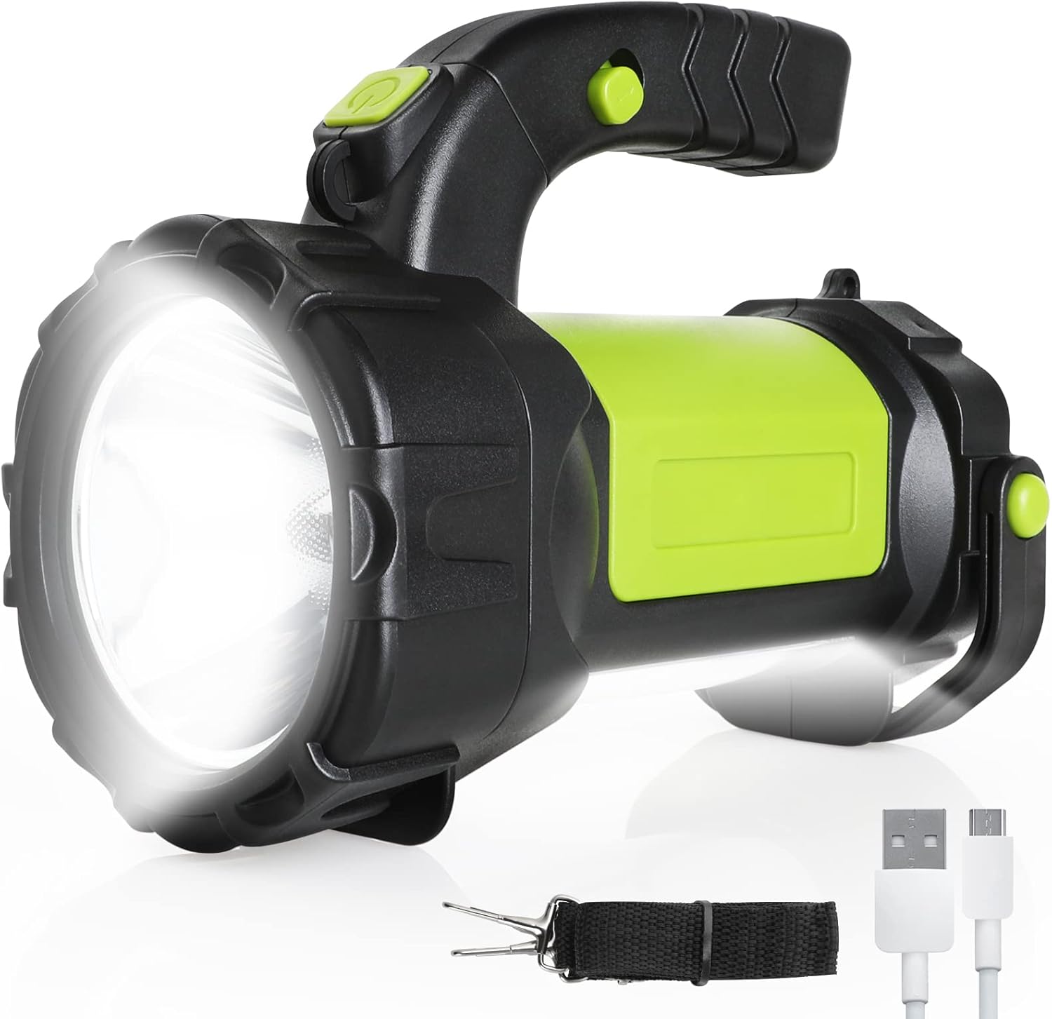 Mini Lampe LED Rechargeable Ultra Puissante Et étanche – Noir, Idéale Camping Et Rando