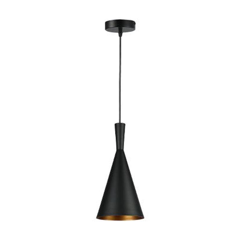 Lampa wisząca sufitowa Pinio E27100 cm IP20 loft stylowa czarna złota MasterLED
