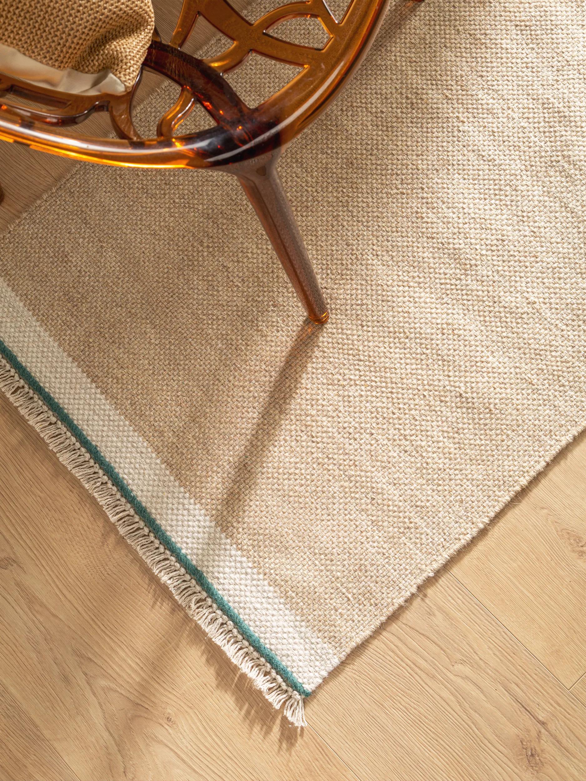 BENUTA - Tapis de couloir en laine Karla beige 70x200 cm - 3