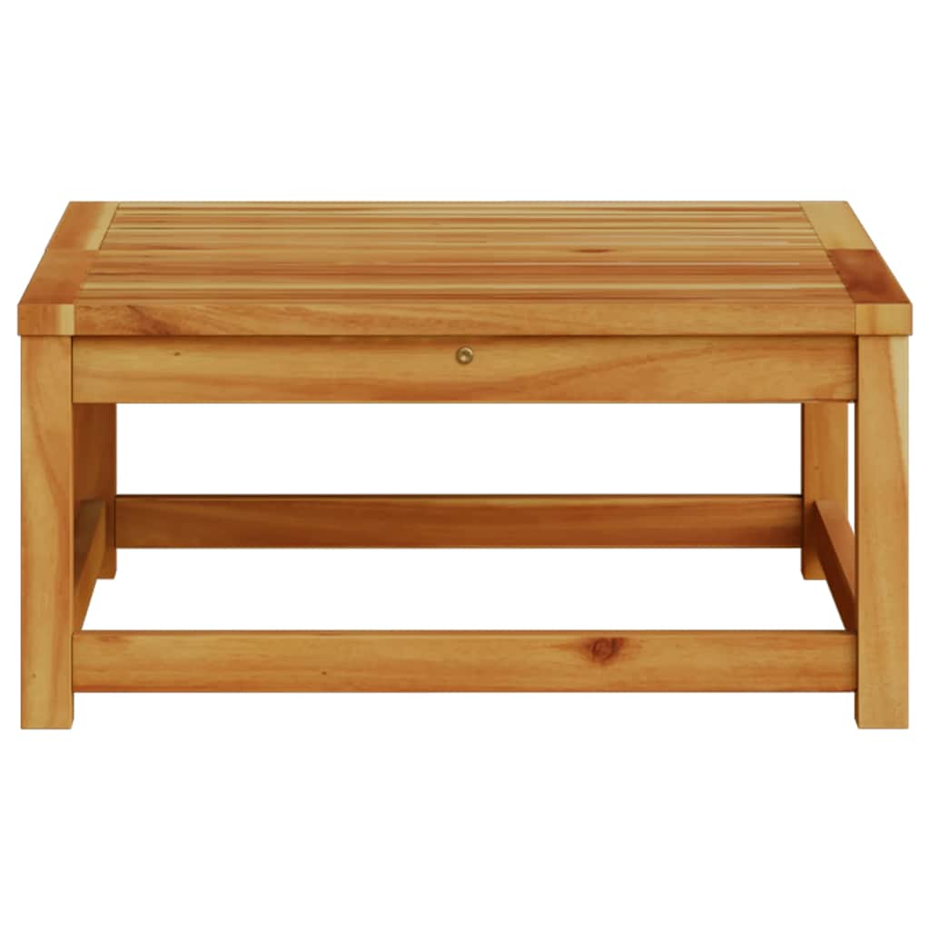 Table de jardin - Table Extérieure - Table De Patio 63x63x30 cm bois d'acacia solide D96T62 - 5