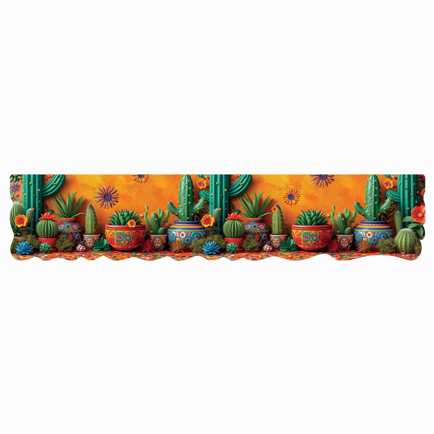 Dywan Kuchenny 50x240 cm Antypoślizgowa 100% Made in Italy Cyfrowy Wydruk Ukształtowany Le Forme Rośliny Kaktusowe