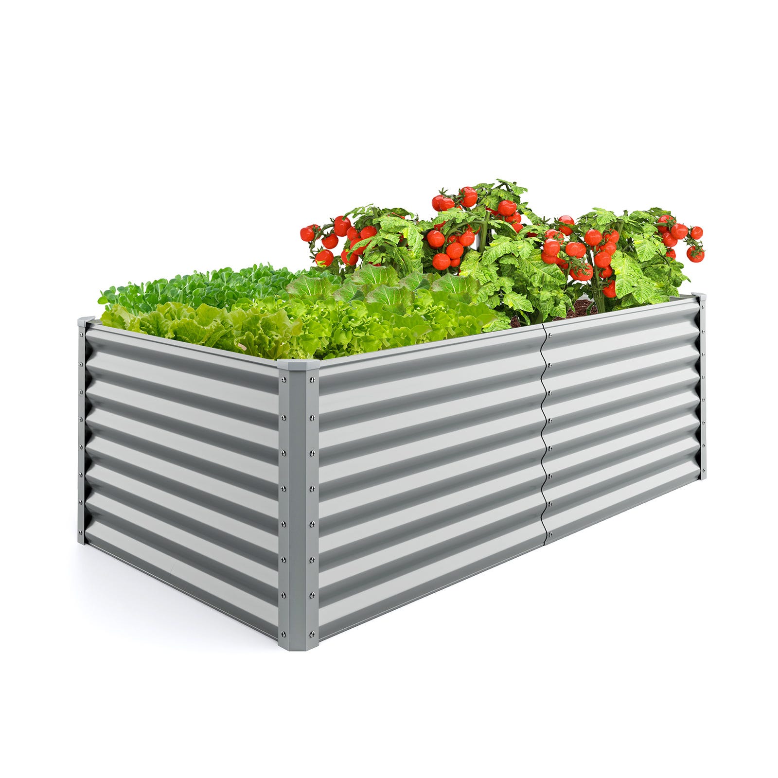 Jardinière 110x49,5x80 cm Lit de Jardin Surélevé en Métal Jardinière 110x49,5x80 cm Lit de Jardin Surélevé en Métal