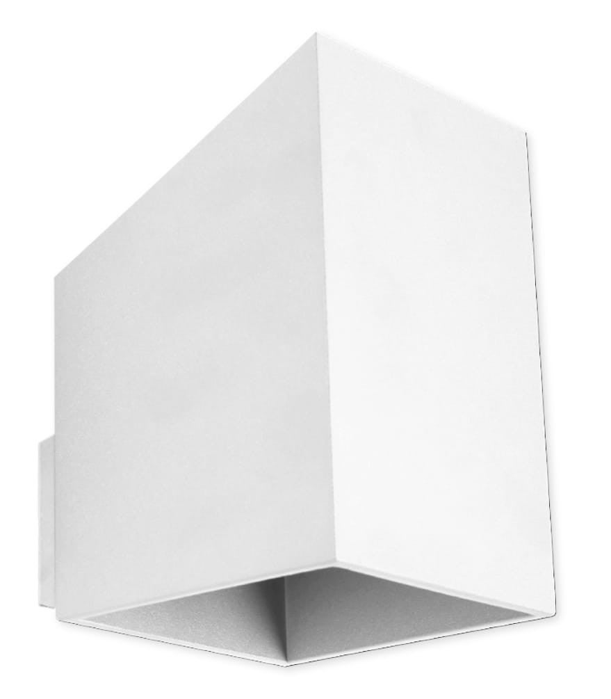 Kinkiet Rubik biały 1xG9x40W prostokątny wym: 15 x 10 x 10 cm metal IP20 Lampex