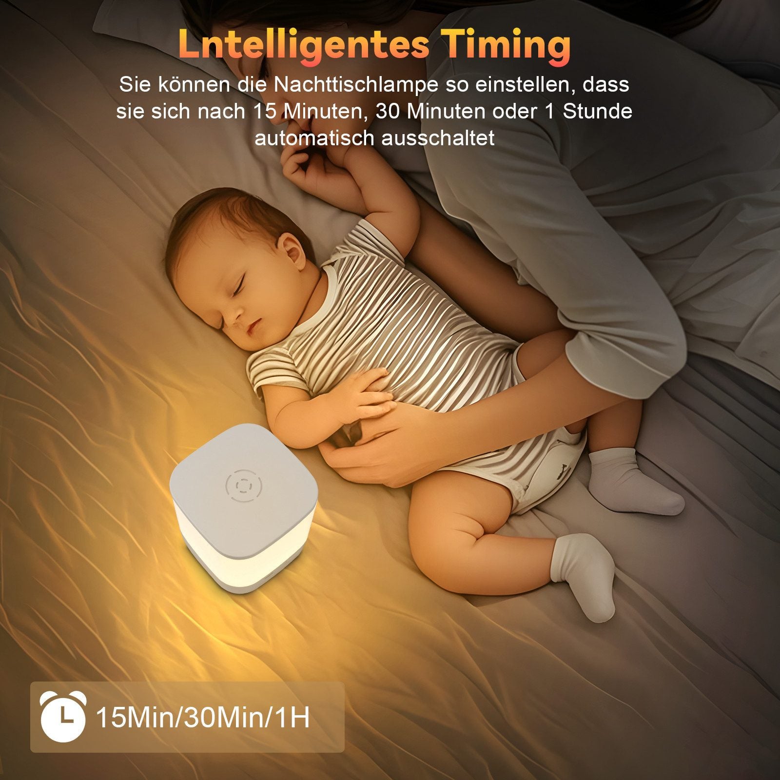 Lâmpadas de mesa LED NETTLIFE, pacote com 2, com bateria recarregável de 1800 mAH 3000-6500 K USB com 3 temperaturas de cor e função - 6