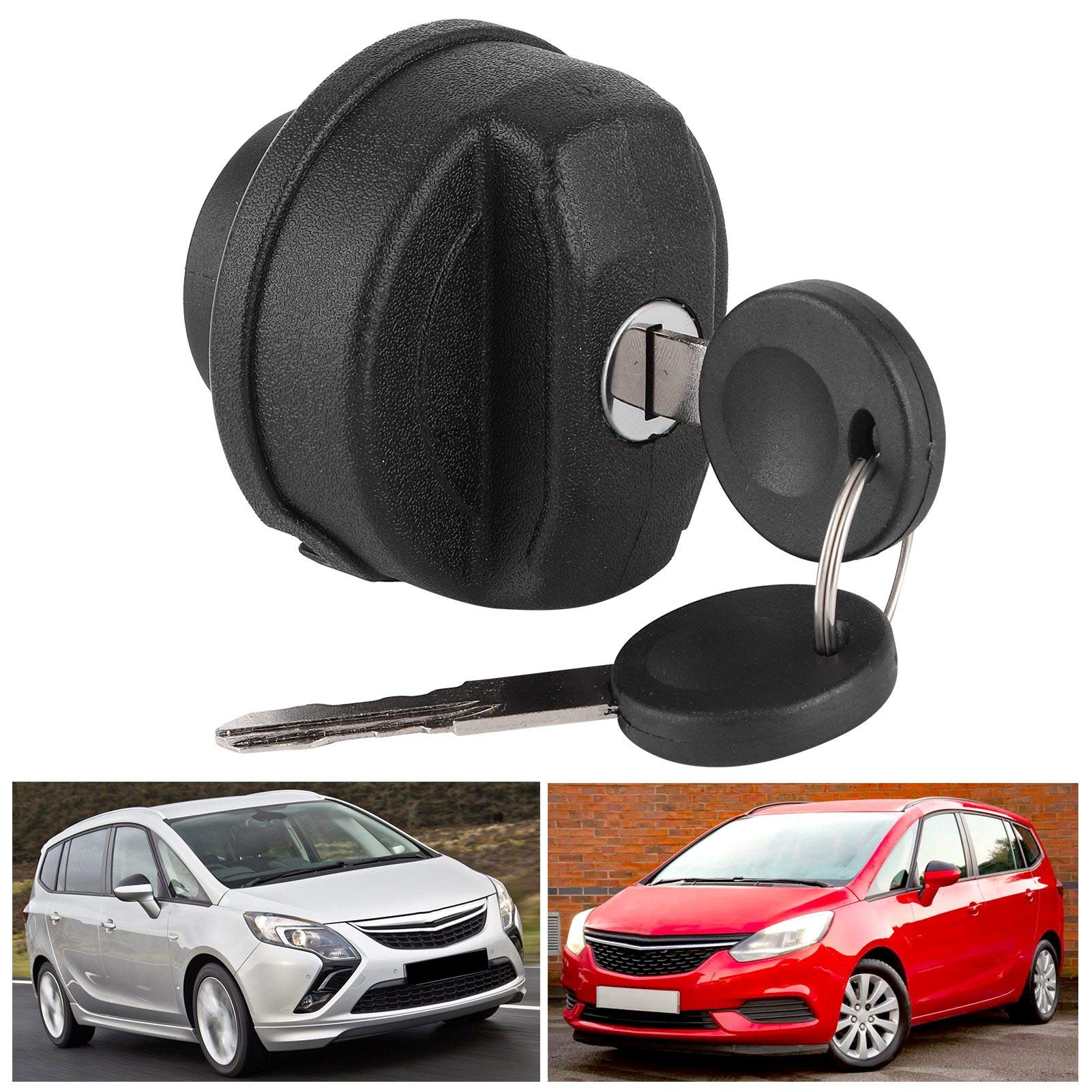 Couvercle de bouchon de réservoir de carburant + serrure avec 2 clés, accessoire de voiture adapté pour Vauxhall Zafira 1998-2016 - 9