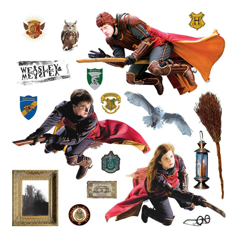 Sticker Harry Potter sur son balais 1 planche 42,5 x 65 cm Leroy Merlin