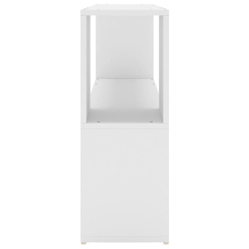 vidaXL Libreria Bianca 100x24x63 cm in Legno Multistrato - 4