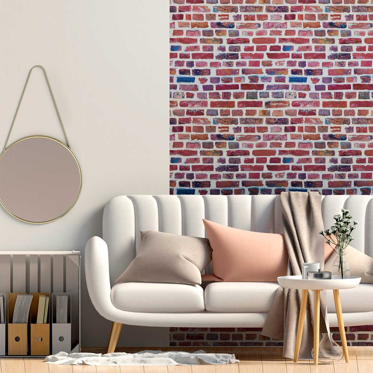 Adesivi pietra mattoni di York - Sticker adesivo - adesivi murali - 40x40cm - 5