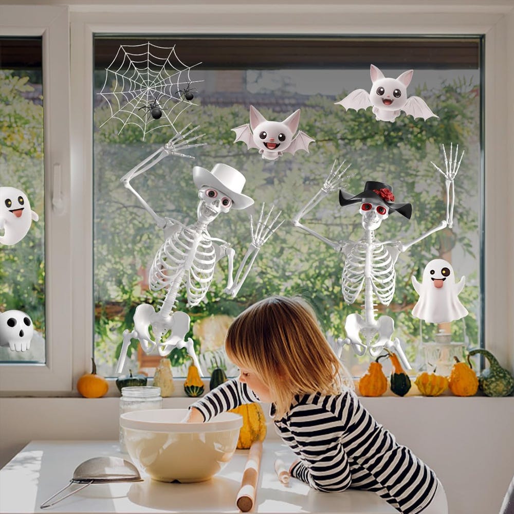 Halloween Autocollants Fenêtres Halloween Stickers Muraux Halloween Décorations de Fête Vitrine Halloween Autocollants Fenêtres Halloween Stickers Muraux Halloween Décorations de Fête Vitrine