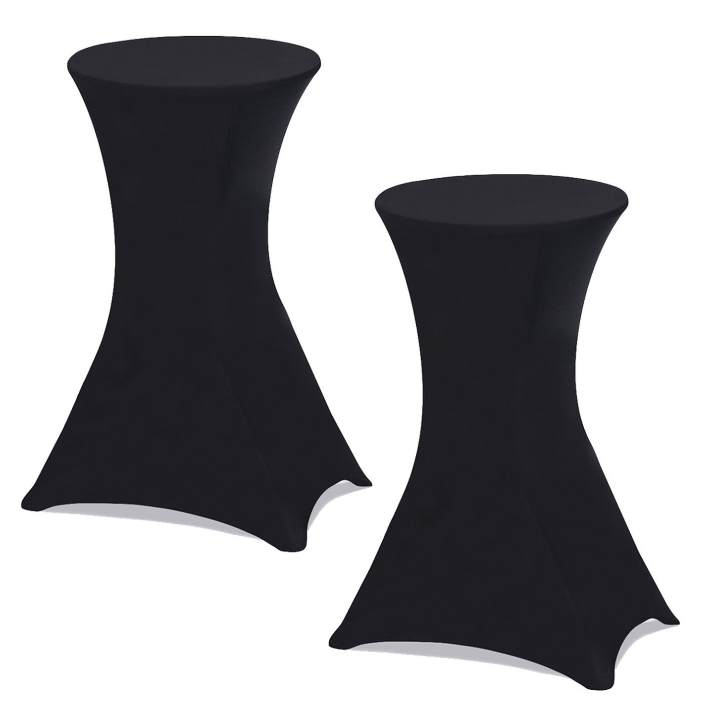 Lot de 2 housses noires pour table haute pliante 105 CM - 2