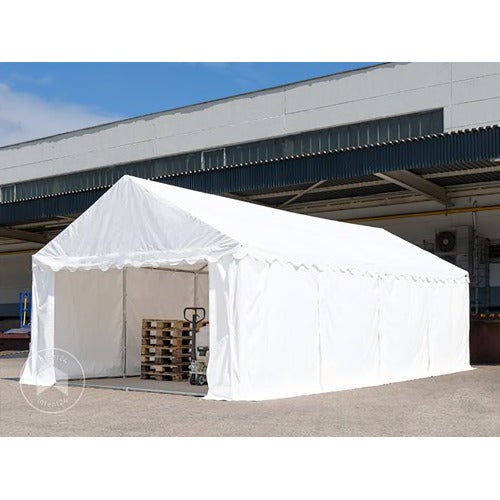 TOOLPORT 4x6 M Tenda Capannone, PVC 800, Telaio Perimetrale, Verde - Foto 5